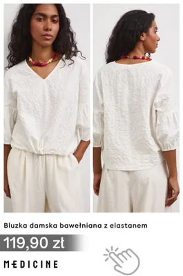 Bluzka damska bawełniana z elastanem Medicine promocja w Medicine