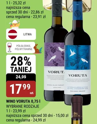 Wino Voruta wybrane rodzaje promocja w bi1