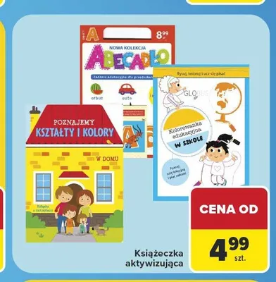 Książeczka aktywizująca Nowa kolekcja Abecadło promocja w Carrefour