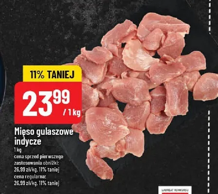 Mięso gulaszowe indycze promocja w POLOmarket