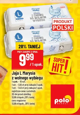 Jajka kurze L Marysia z wolnego wybiegu promocja w POLOmarket