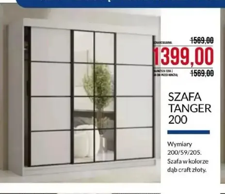 Szafa Tanger 200 promocja w Abra Meble
