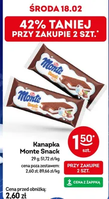 Kanapka Monte Snack promocja w Żabka