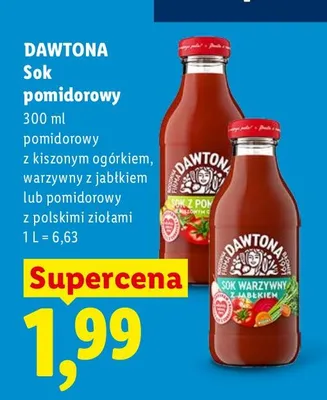 Sok pomidorowy z polskimi ziołami Dawtona promocja w Lidl