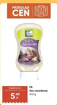 Sos czosnkowy FR promocja w Dino