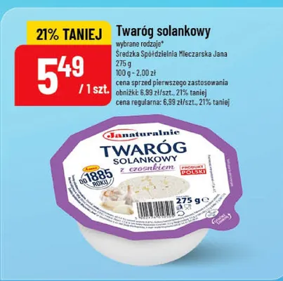 Twaróg solankowy promocja w POLOmarket