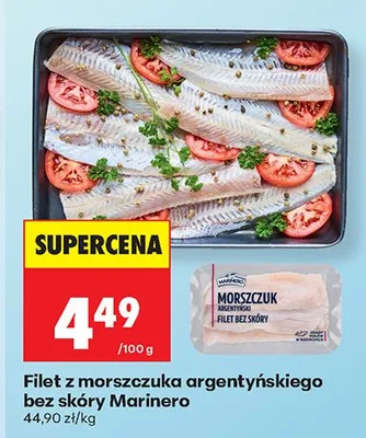 Filet z morszczuka argentyńskiego bez skóry promocja w Biedronka