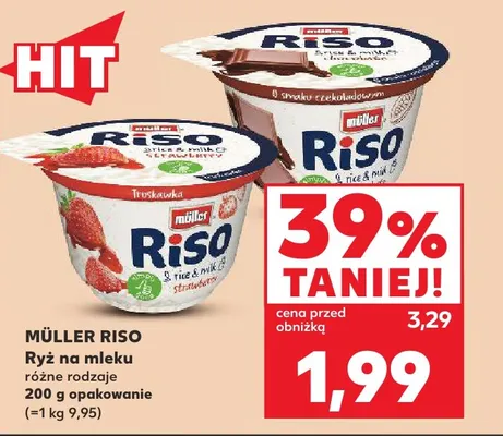 Ryż na mleku o smaku czekoladowym Müller Riso promocja w Kaufland