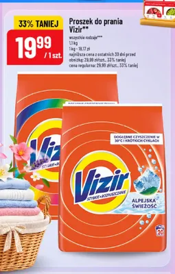 Proszek do prania Vizir promocja w POLOmarket