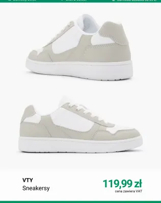 Sneakersy VTY promocja w Deichmann