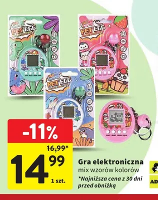 Gra elektroniczna Pet Egg mix wzorów kolorów promocja w Intermarche