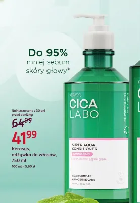 Odżywka do włosów Kerasys Cica Labo Super Aqua promocja w Rossmann
