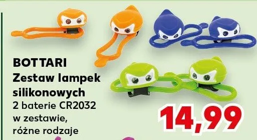 Zestaw lampek silikonowych Bottari 2 baterie CR2032 promocja w Kaufland