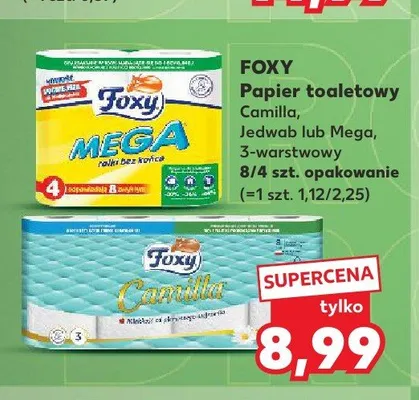 Papier toaletowy Foxy Camilla promocja w Kaufland