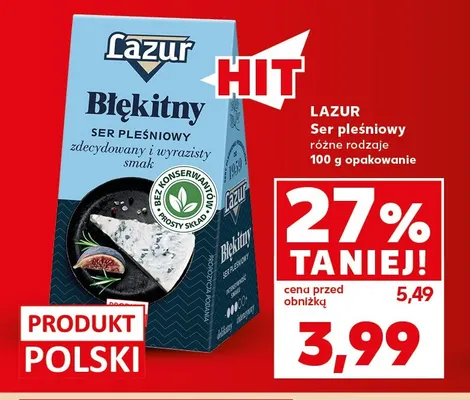 Ser pleśniowy Lazur promocja w Kaufland