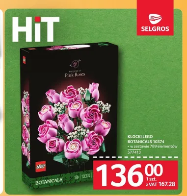 Klocki LEGO Botanicals 10374 promocja w Selgros