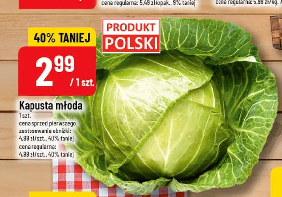 Kapusta młoda promocja w POLOmarket