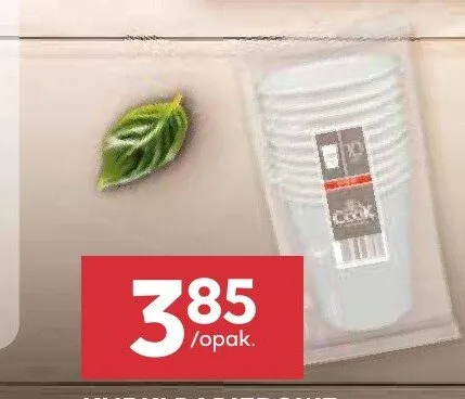 Kubki papierowe Eko Let's Cook promocja w Stokrotka