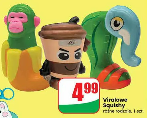 Viralowe Squishy różne rodzaje promocja w Dino