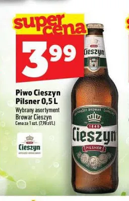 Piwo Cieszyn Pilsner promocja w TOPAZ