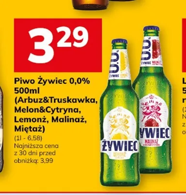 Piwo bezalkoholowe Żywiec Arbuz & Truskawka promocja w Hitpol