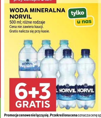 Woda mineralna Norvil promocja w Stokrotka