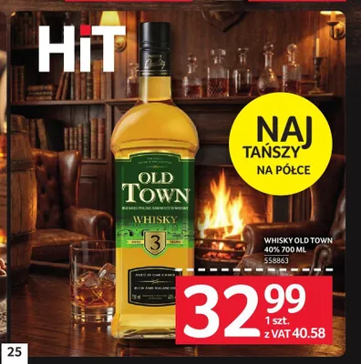 Whisky Old Town 40% promocja w Selgros