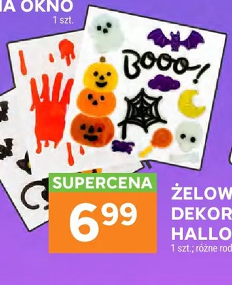 Żelowe dekoracje na okno Halloween promocja w Stokrotka