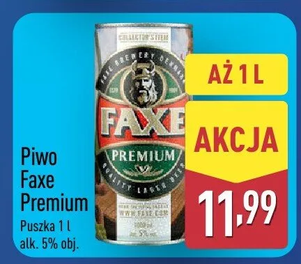 Piwo Faxe Premium promocja w Aldi