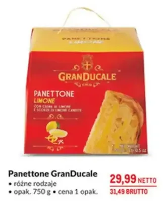 Panettone GranDucale różne rodzaje promocja w Makro