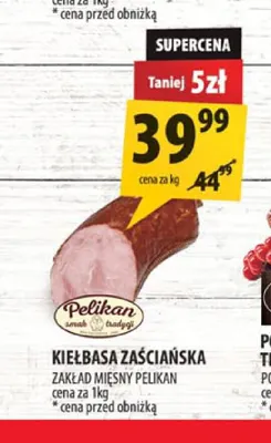 Kiełbasa zaściańska Pelikan promocja w Arhelan
