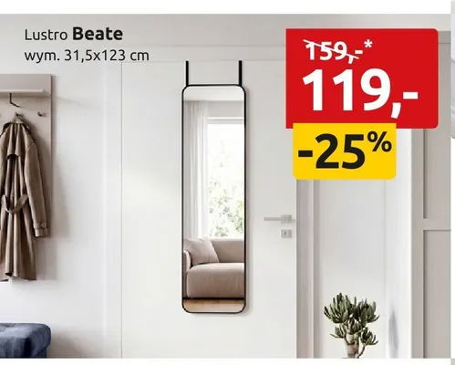 Lustro Beate 31,5x123cm promocja w Black Red White
