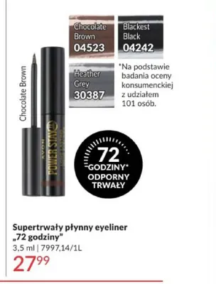 Supertrwały płynny eyeliner "72 godziny" Chocolate Brown promocja w AVON