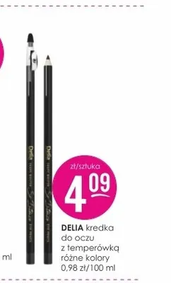 Kredka do oczu z temperówką Delia promocja w Drogerie Jasmin