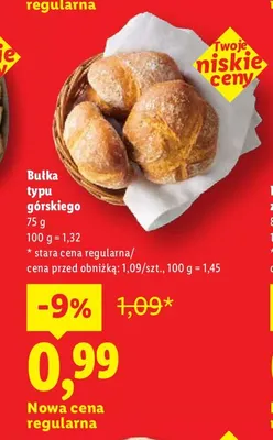 Bułka typu górskiego promocja w Lidl