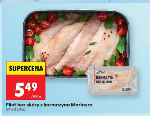Filet bez skóry z karmazyna Marinero promocja w Biedronka