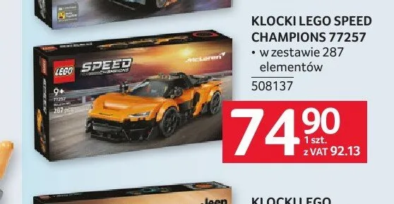 Klocki LEGO Speed Champions 77257 promocja w Selgros