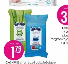 Chusteczki odświeżające Cashmir Aloes promocja w Drogerie Jasmin