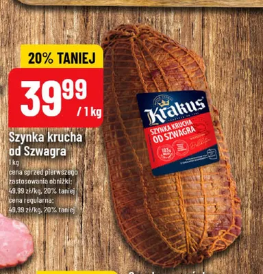 Szynka krucha od Szwagra Krakus promocja w POLOmarket