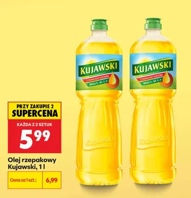 Olej rzepakowy Kujawski promocja w Biedronka