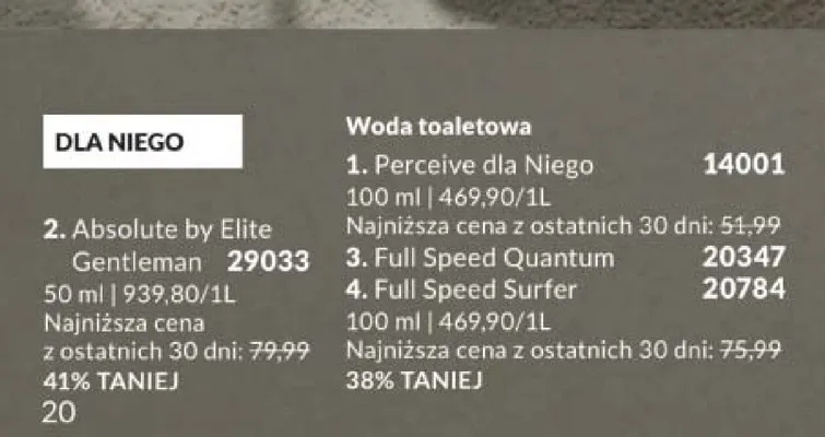 Woda toaletowa Avon Absolute by Elite Gentleman promocja w AVON