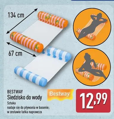 Siedzisko do wody BESTWAY 134x67cm promocja w Aldi