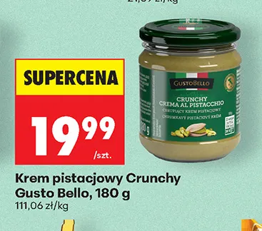 Krem pistacjowy Crunchy Gusto Bello promocja w Biedronka