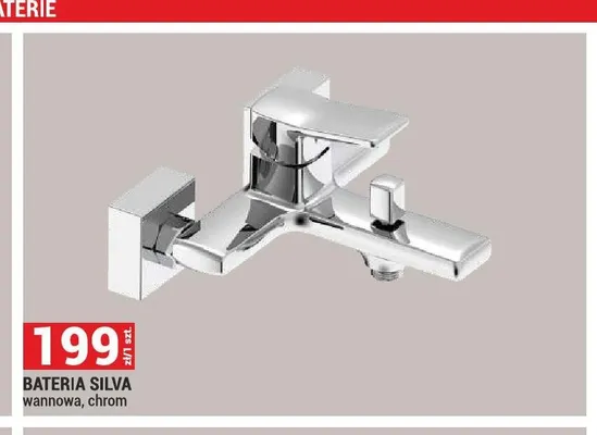 Bateria wannowa Silva chrom promocja w Merkury Market