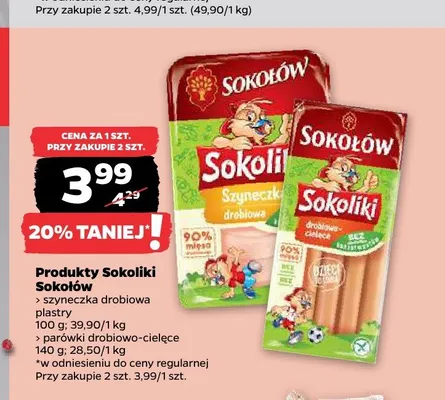 Produkty Sokoliki Sokołów promocja w Netto