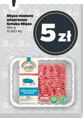 Mięso mielone wieprzowe Sztuka Mięsa promocja w Netto