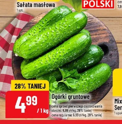 Ogórki gruntowe promocja w POLOmarket