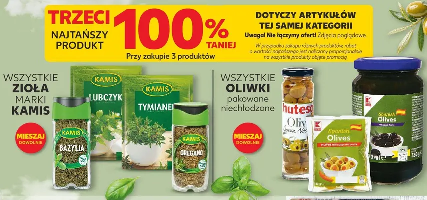Oliwki pakowane niechłodzone promocja w Kaufland