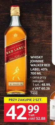 Whisky Johnnie Walker Red Label promocja w Selgros