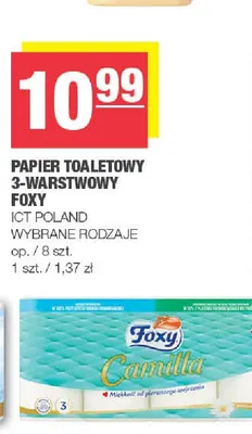 Papier toaletowy 3-warstwowy Foxy promocja w SPAR